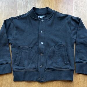 Crewcuts Black Snap-Front cotton lightweight Kids Bomber Jacket. NWT